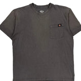 Dickies T-Shirt - Large Gray Cotton