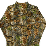 Cabelas Camo Henley Long Sleeve T-Shirt - XL Multicoloured Polyester