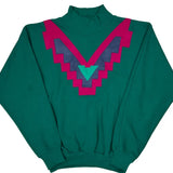 Unbranded Sweatshirt - Small Green Cotton Blend