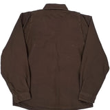 Carhartt Flannel Shirt - Large Brown Cotton