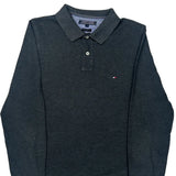 Tommy Hilfiger Slim Fit Polo Shirt - Medium Grey Cotton