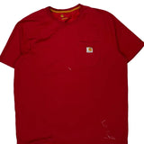 Carhartt T-Shirt - 2XL Red Cotton
