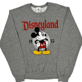 Disneyland 1955 Disney Graphic Sweatshirt - Small Grey Cotton Blend