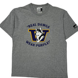 University Puma Graphic T-Shirt - Large Grey Cotton Blend