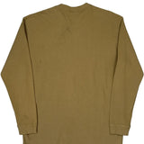 Carhartt Long Sleeve T-Shirt - Large Beige Cotton