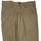 Carhartt Double Knee Carpenter Trousers - 34W 32L Beige Cotton