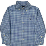 Age 2 Ralph Lauren Checked Shirt - 3XS Blue Cotton