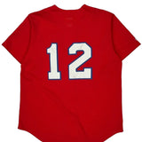 Baseball Majestic Jersey - Large Red Polyester
