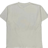 Single Stitch Garfield Tultex Cartoon T-Shirt - Large White Cotton