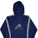 Adidas Windbreaker - Large Blue Polyester