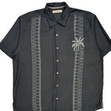 Tommy Bahama Tall Hawaiian Shirt - XL Black Silk