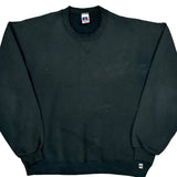 90'S Blank Made In USA Russell Athletic Sweatshirt - XL Black Cotton