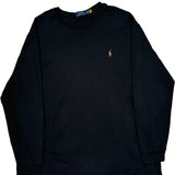 Polo By Ralph Lauren Tall Long Sleeve T-Shirt - 2XL Black Cotton