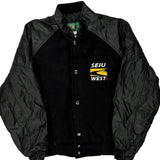 Seiu West Can Wear Varsity Jacket - Small Black Polyester