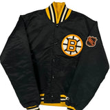 Boston Bruins Starter Nhl Varsity Jacket - Large Black Nylon