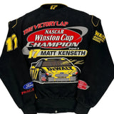 2003 Matt Kenseth Jh Designs Dewalt Nascar Bomber Jacket - Small Black Cotton