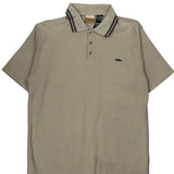 Quiksilver Polo Shirt - Large Beige Cotton
