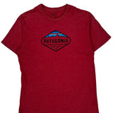 Patagonia Slim Fit T-Shirt - Large Red Cotton