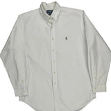 Ralph Lauren Shirt - Large White Cotton