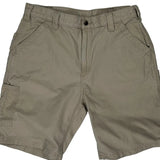 Carhartt Carpenter Shorts - 32W 10L Beige Cotton