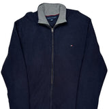 Tommy Hilfiger 1/4 Zip - 2XL Navy Cotton