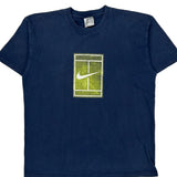 Nike Graphic T-Shirt - Large Blue Cotton