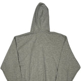 Nike College Hoodie - Large Gray Cotton Blend