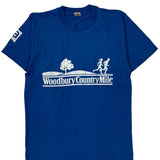 Single Stitch Woodbury Country Mile Screen Stars Graphic T-Shirt - Medium Blue Cotton Blend