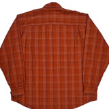 Wrangler Checked Shirt - XL Orange Cotton