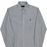 Polo By Ralph Lauren Checked Shirt - Medium Blue Cotton