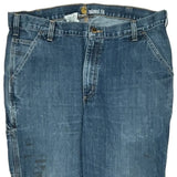 Carhartt Double Knee Carpenter Jeans - 36W UK 18 Blue Cotton Blend