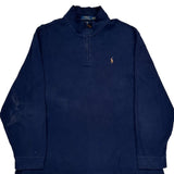 Polo By Ralph Lauren 1/4 Zip - 2XL Navy Cotton