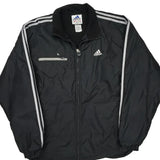 Adidas Track Jacket - Large Black Polyester