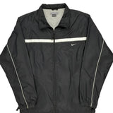 Nike Windbreaker - Large Black Polyester