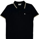 Carhartt Striped Polo Shirt - Medium Black Cotton