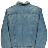 Levis Sherpa Lined Denim Jacket - XL Light Wash Denim