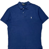 Polo By Ralph Lauren Polo Shirt - Large Blue Cotton