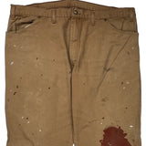 Dickies Carpenter Trousers - 34W 30L Brown Cotton