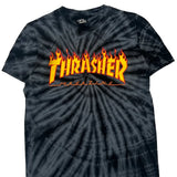 Thrasher Tie-Dye T-Shirt - Small Grey Cotton