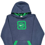 Age 14-16 Nike Graphic Hoodie - Large Blue Cotton