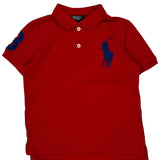 Age 5 Polo By Ralph Lauren Polo Shirt - XS Red Cotton