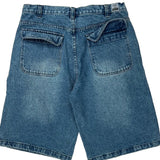 Reserve Denim Shorts - 34W 11L Blue Cotton