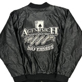 Texas Hold 'Em Steve And Barrys Graphic Varsity Jacket - XL Black Acrylic