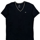 Armani Exchange T-Shirt - Large Black Cotton