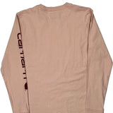 Carhartt Long Sleeve T-Shirt - Medium Pink Cotton