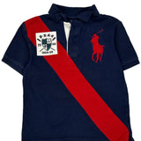 Age 8 Polo By Ralph Lauren Graphic Polo Shirt - Small Navy Cotton