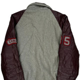 Stonewall Grad 85 Prime Sports College Varsity Jacket - Medium Burgundy Leather