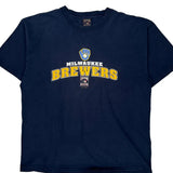 Milwaukee Brewers Cooperstown Collection Mlb T-Shirt - XL Navy Cotton