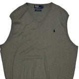 Polo By Ralph Lauren Sweater Vest - 3XL Gray Cotton