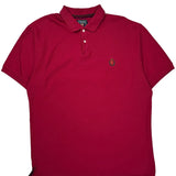 Chaps Ralph Lauren Polo Shirt - Large Red Cotton